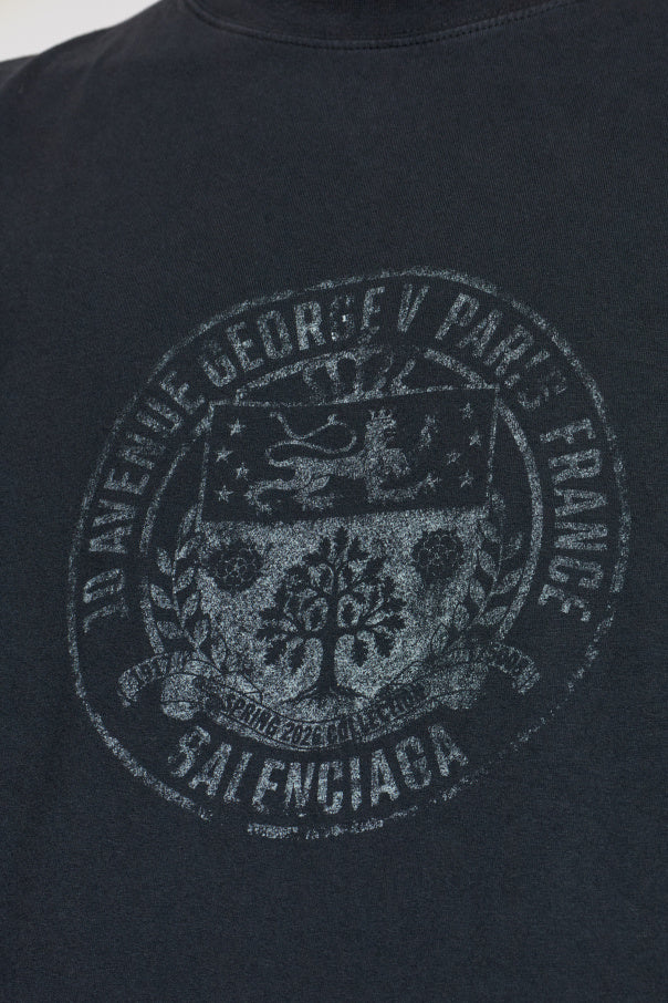 Balenciaga BLACK T-shirt with print 5