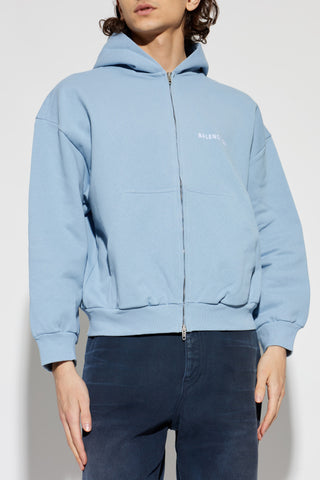 Balenciaga BLUE Sweatshirt with embroidered logo 3
