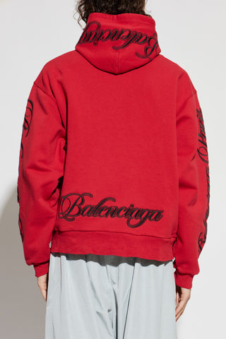 Balenciaga RED Sweatshirt with logo 4