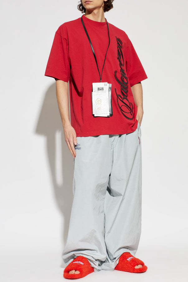 Balenciaga RED T-shirt with logo 2