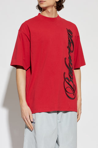 Balenciaga RED T-shirt with logo 3