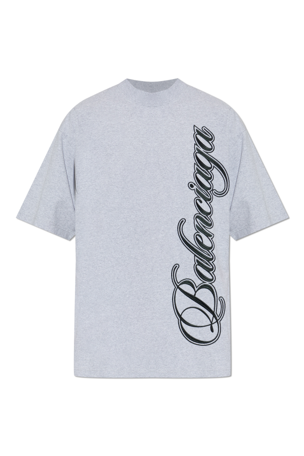 Balenciaga GREY T-shirt with logo 1