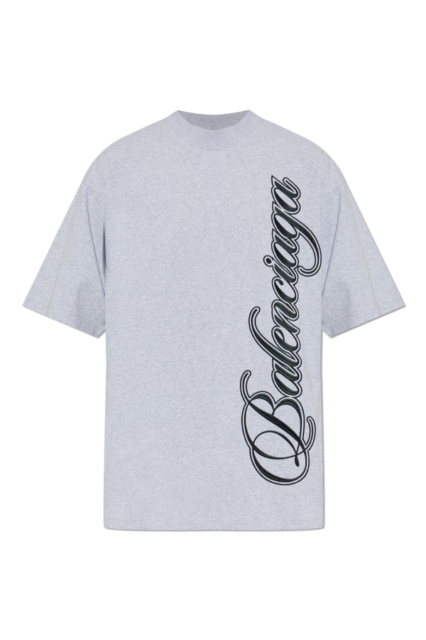 Balenciaga GREY T-shirt with logo 1