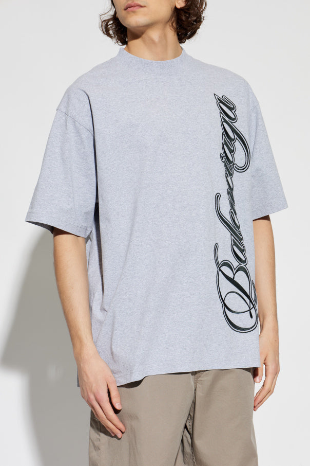Balenciaga GREY T-shirt with logo 3
