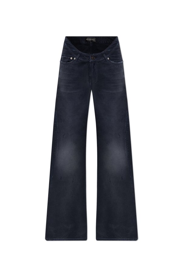 Balenciaga NAVY BLUE Jeans with flared legs 1