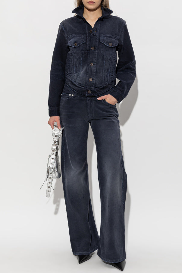 Balenciaga NAVY BLUE Jeans with flared legs 2