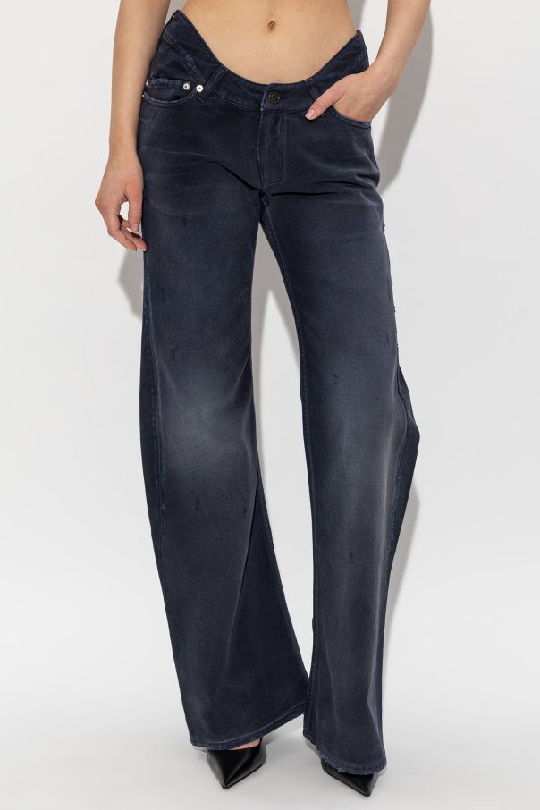 Balenciaga NAVY BLUE Jeans with flared legs 3