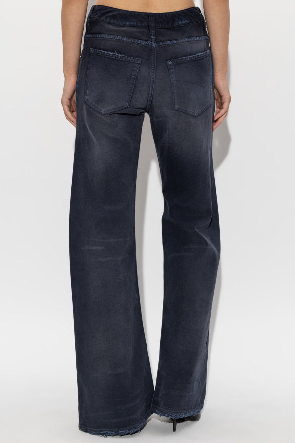 Balenciaga NAVY BLUE Jeans with flared legs 4