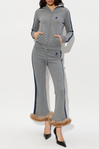 Balenciaga GREY Sweatpants finished with faux fur 2