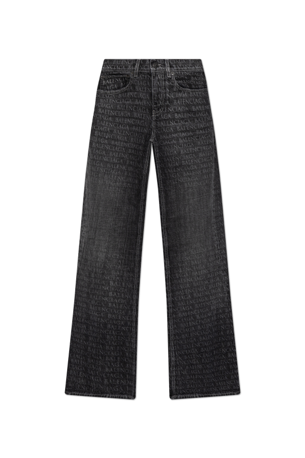 Balenciaga GREY Flared leg jeans 1