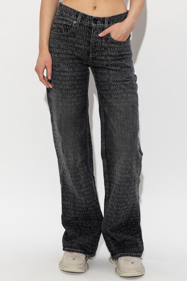 Balenciaga GREY Flared leg jeans 3