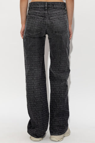 Balenciaga GREY Flared leg jeans 4