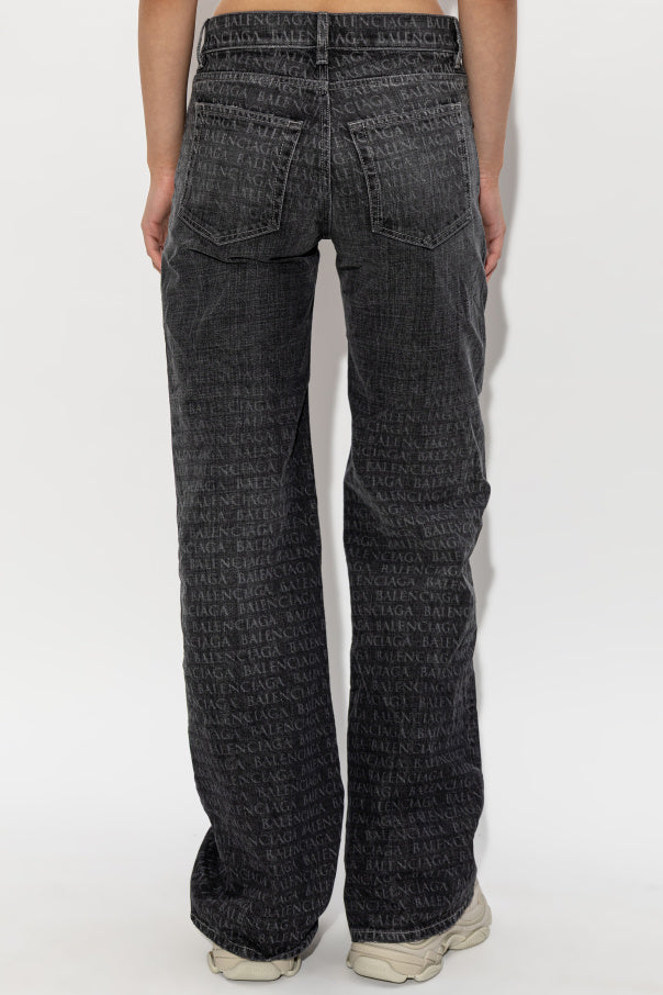 Balenciaga GREY Flared leg jeans 4