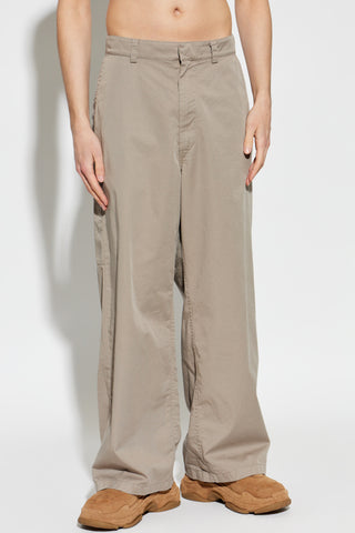 Balenciaga BROWN Straight-leg cotton trousers 3