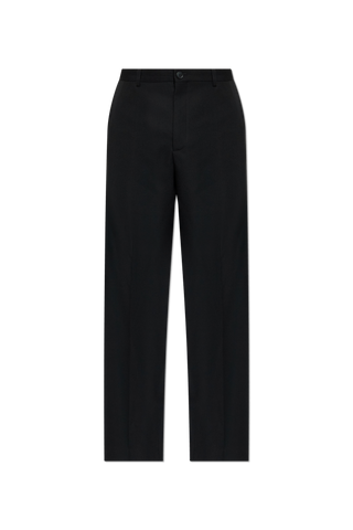 Balenciaga BLACK Straight-leg wool trousers 1