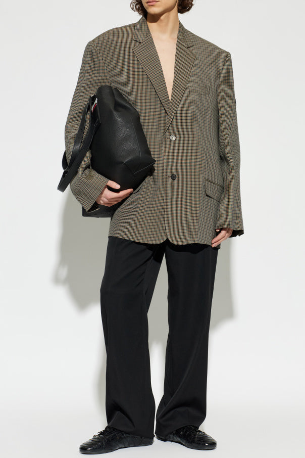 Balenciaga BLACK Straight-leg wool trousers 2