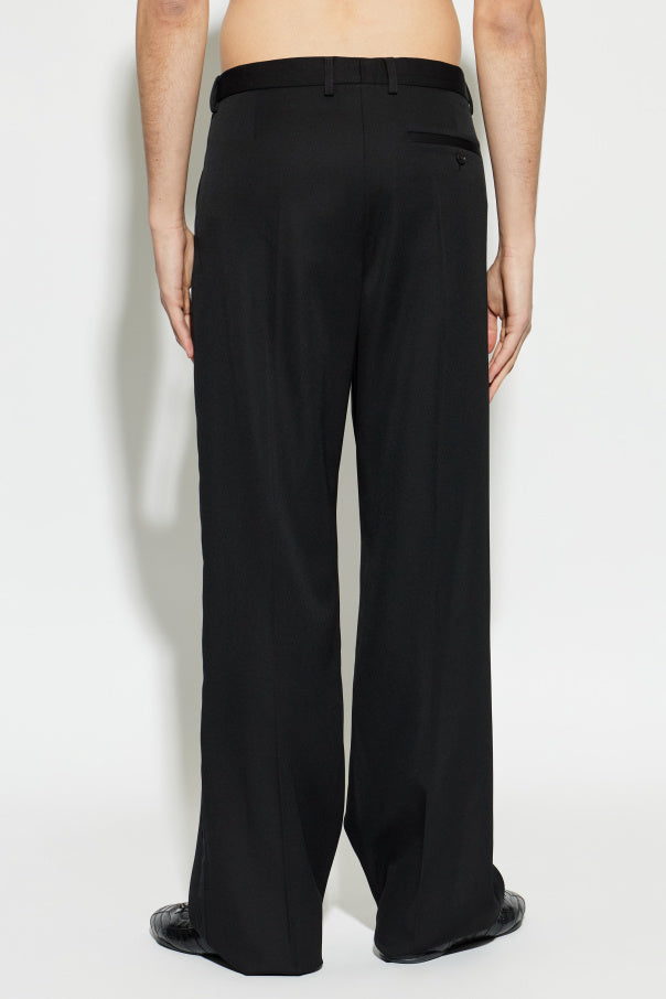 Balenciaga BLACK Straight-leg wool trousers 4