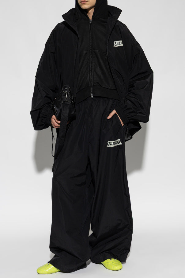 Balenciaga BLACK Sweatpants with logo 2