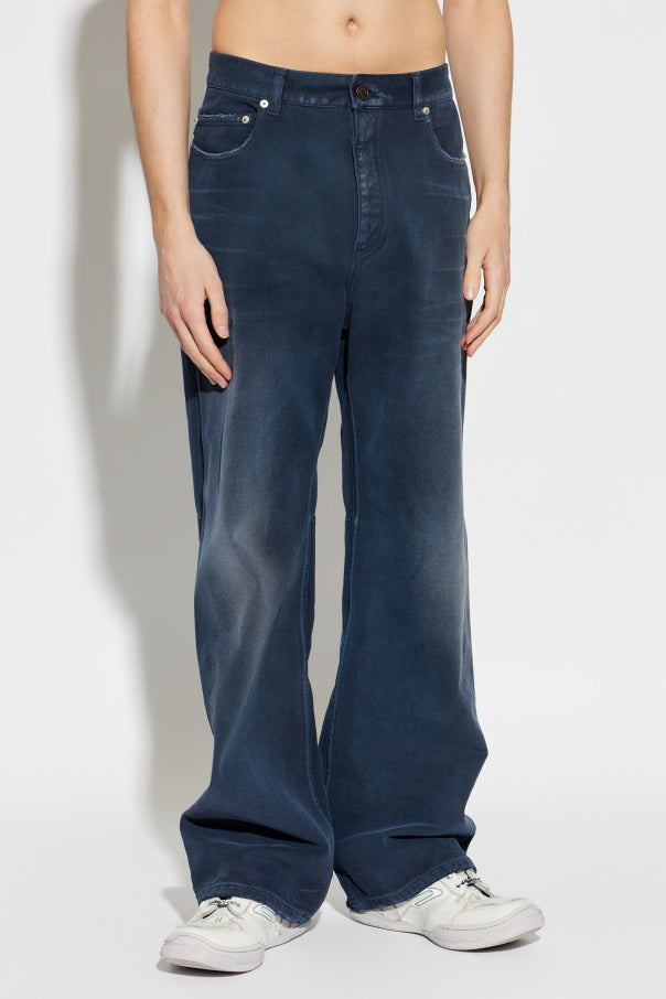 Balenciaga NAVY BLUE Straight-leg jeans 3