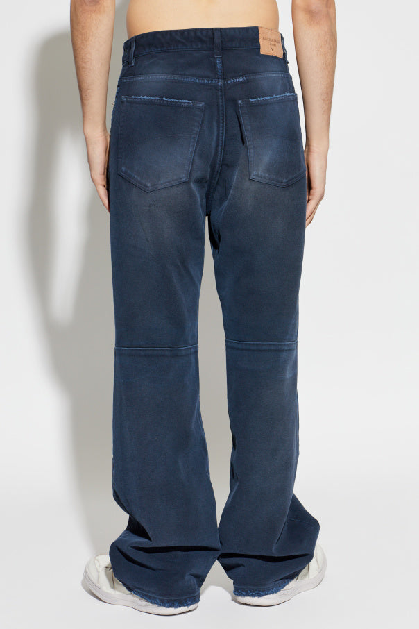 Balenciaga NAVY BLUE Straight-leg jeans 4