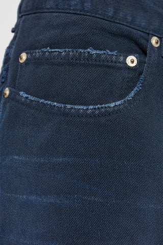 Balenciaga NAVY BLUE Straight-leg jeans 5