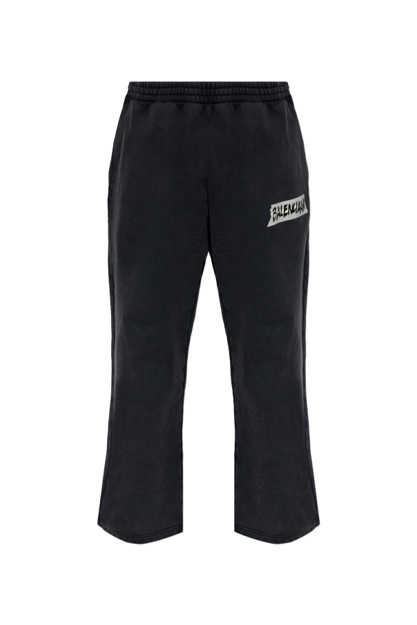 Balenciaga GREY Wide-leg sweatpants 1