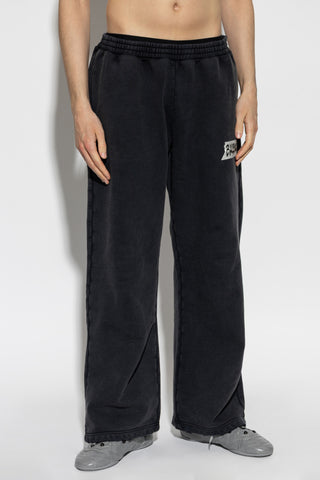 Balenciaga GREY Wide-leg sweatpants 3