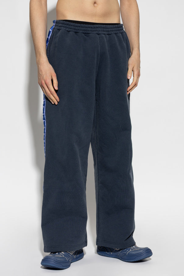 Balenciaga NAVY BLUE Wide-leg sweatpants 3