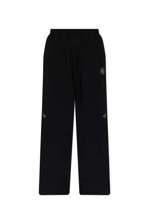 Balenciaga BLACK Sweatpants with patch 1