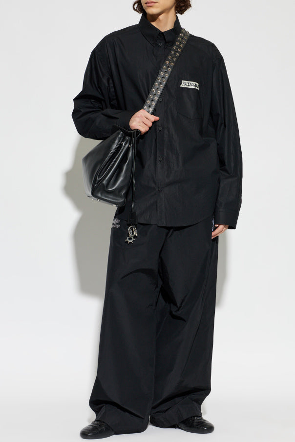 Balenciaga BLACK Sweatpants with logo patch 2