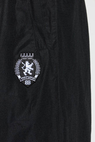 Balenciaga BLACK Sweatpants with logo patch 5