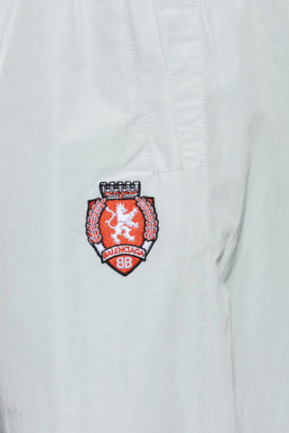 Balenciaga GREY Sweatpants with logo patch 5