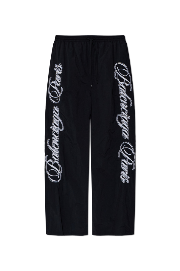 Balenciaga BLACK Reversible sweatpants with logo 1