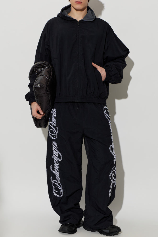 Balenciaga BLACK Reversible sweatpants with logo 2