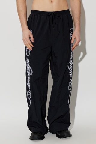 Balenciaga BLACK Reversible sweatpants with logo 3