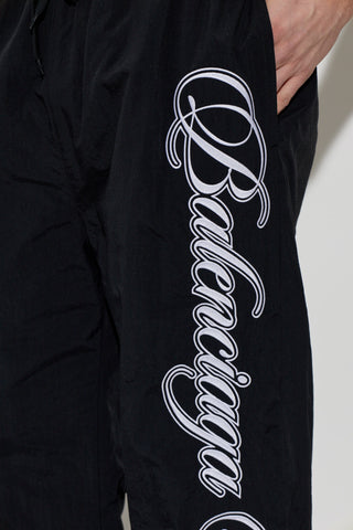 Balenciaga BLACK Reversible sweatpants with logo 5