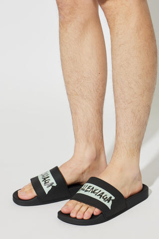 Balenciaga BLACK Rubber flip-flops 2
