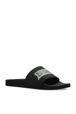 Balenciaga BLACK Rubber flip-flops 4