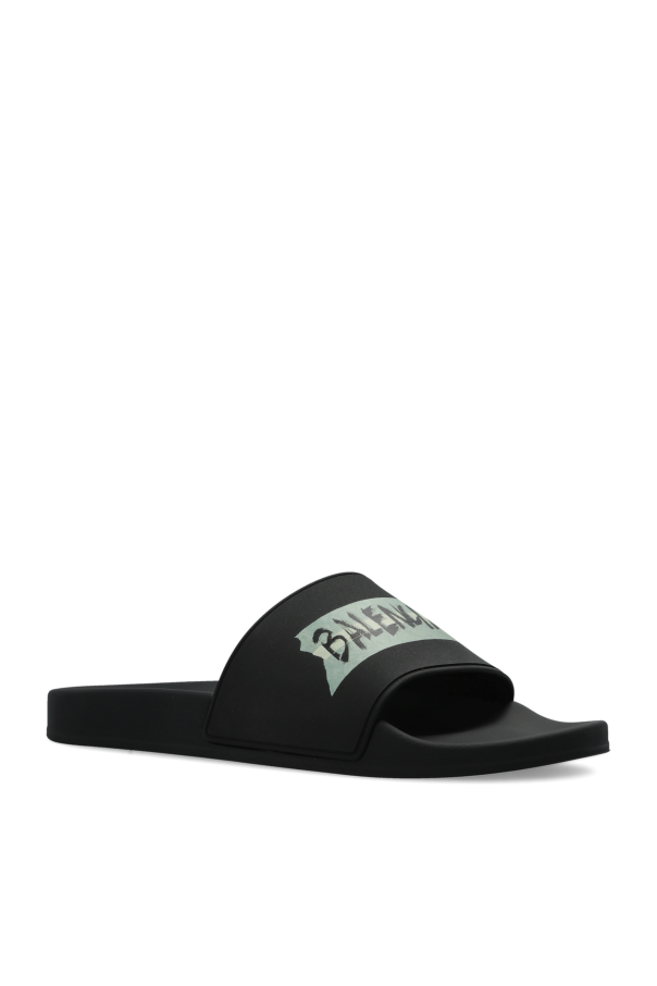 Balenciaga BLACK Rubber flip-flops 4