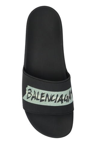Balenciaga BLACK Rubber flip-flops 6