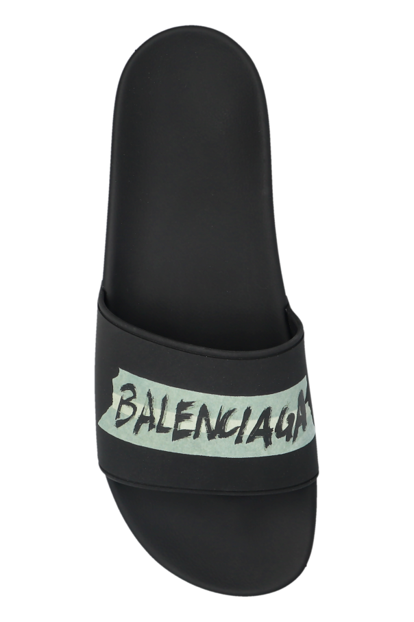 Balenciaga BLACK Rubber flip-flops 6