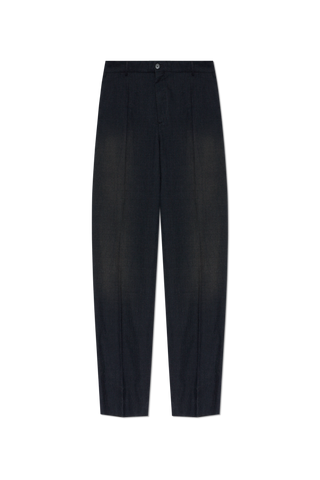 Balenciaga BLACK Wool trousers with crease 1