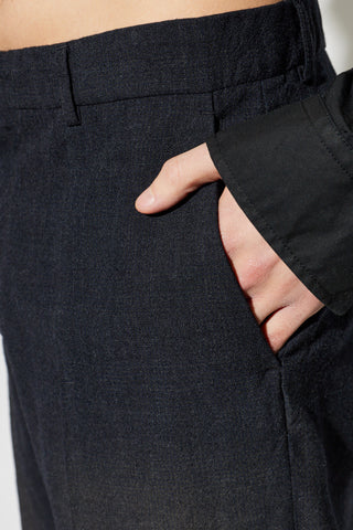 Balenciaga BLACK Wool trousers with crease 5