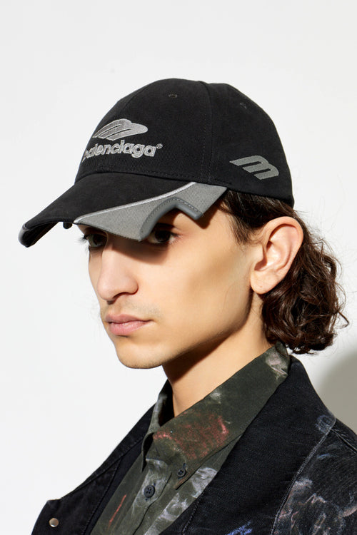 Balenciaga BLACK Baseball cap 2