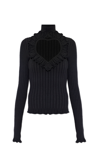 Balenciaga BLACK Top with a decorative cut-out 1