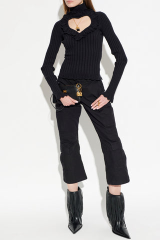 Balenciaga BLACK Top with a decorative cut-out 2