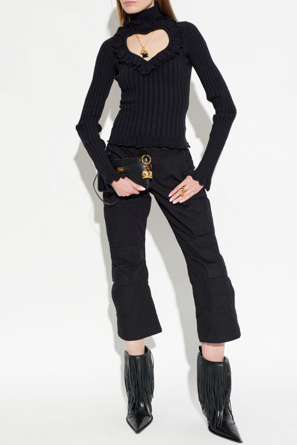 Balenciaga BLACK Top with a decorative cut-out 2