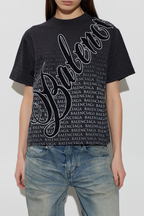 Balenciaga GREY Monogram T-shirt 3