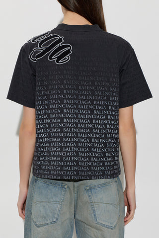 Balenciaga GREY Monogram T-shirt 4