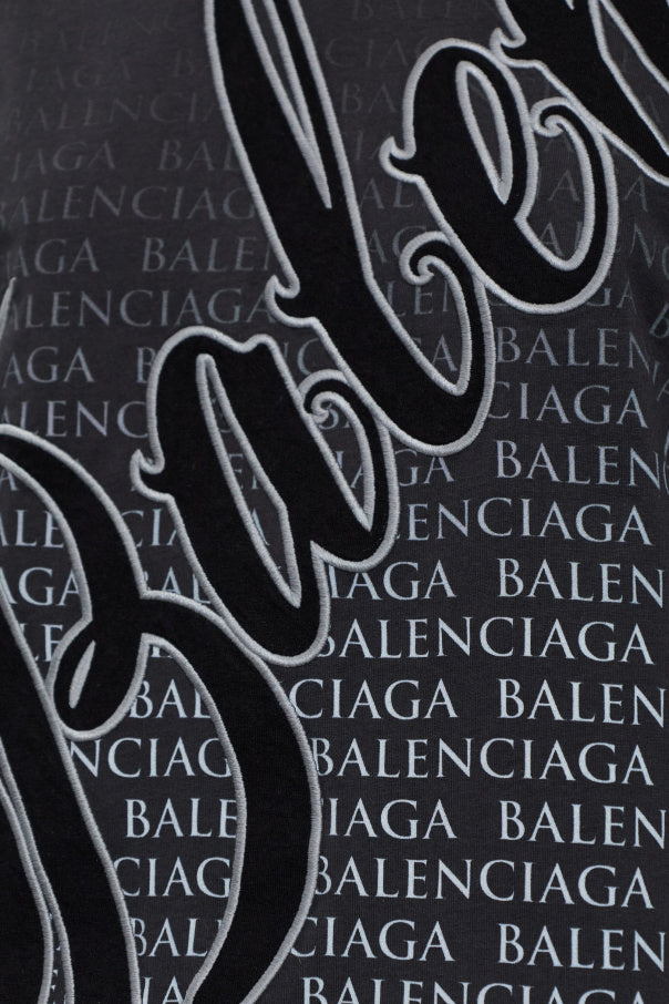 Balenciaga GREY Monogram T-shirt 5